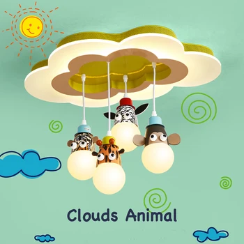 Mūsdienu Vienkāršas Bērnu Istabas Kulons Lampas Creative Cloud Karikatūra LED pendant gaismas Guļamistaba Bērnistaba Bērnudārza Karikatūra Lampas