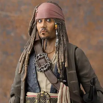 Shf Karību jūras Pirāti Miruši nevienam Pasakas Salazar ir Atriebība Rīcības Attēls Jackie Zvirbulis Kapteinis Johnny Depp Modelis Rotaļlietas