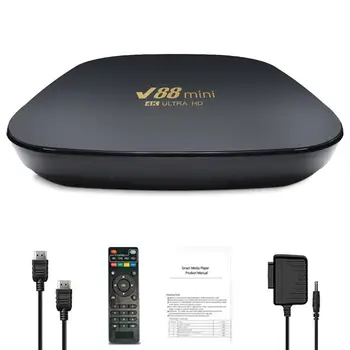 Smart TV Box Android Wifi Media Player TV Kastē 4K Set-top Box Izcili 4K Straumēšanas Kvalitātes Smart Home Kontroles Mini TV Media