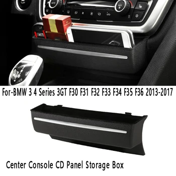 Auto Glabāšanas Kaste Centra Konsolē CD Panelis Uzglabāšanas Kārba-BMW 3 4 Sērijas 3GT F30 F31 F32 F33 F34 F35 F36 2013. - 2017. gadam